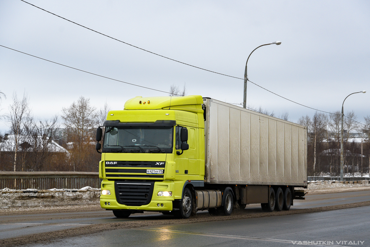 Архангельская область, № К 421 НУ 29 — DAF XF105 FT