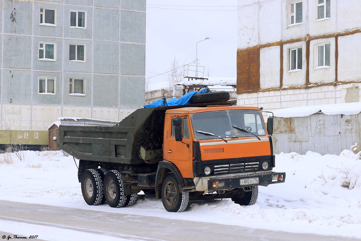 Саха (Якутия), № А 802 ВО 14 — КамАЗ-5511