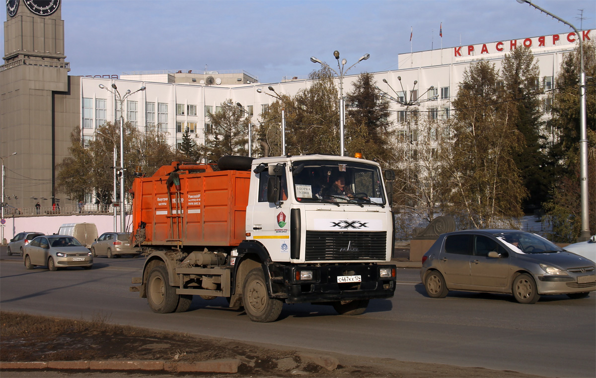 Красноярский край, № С 467 КХ 124 — МАЗ-438043