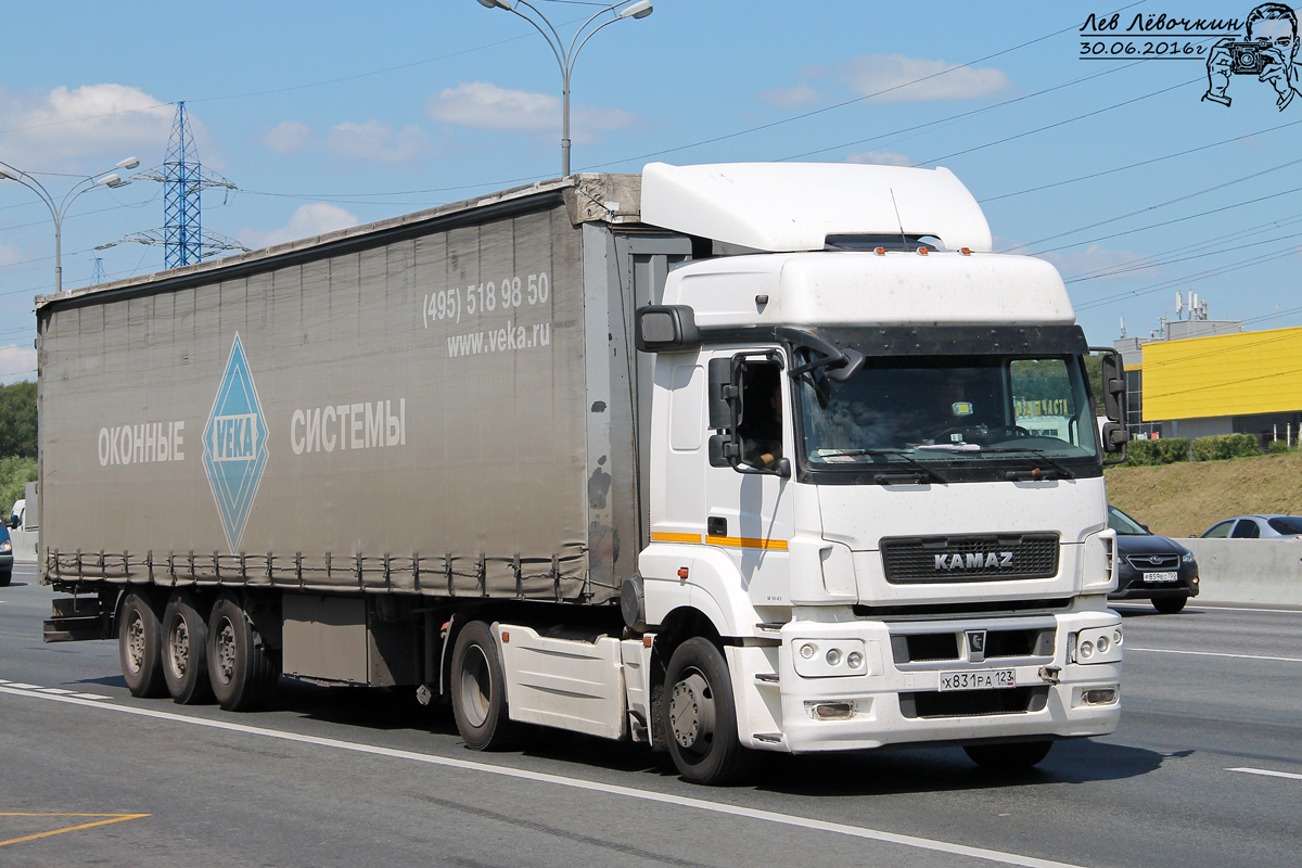 Краснодарский край, № Х 831 РА 123 — КамАЗ-5490-T5(68) Краснодарский край, № Х 831 РА 123 — КамАЗ-5490-T5(68)