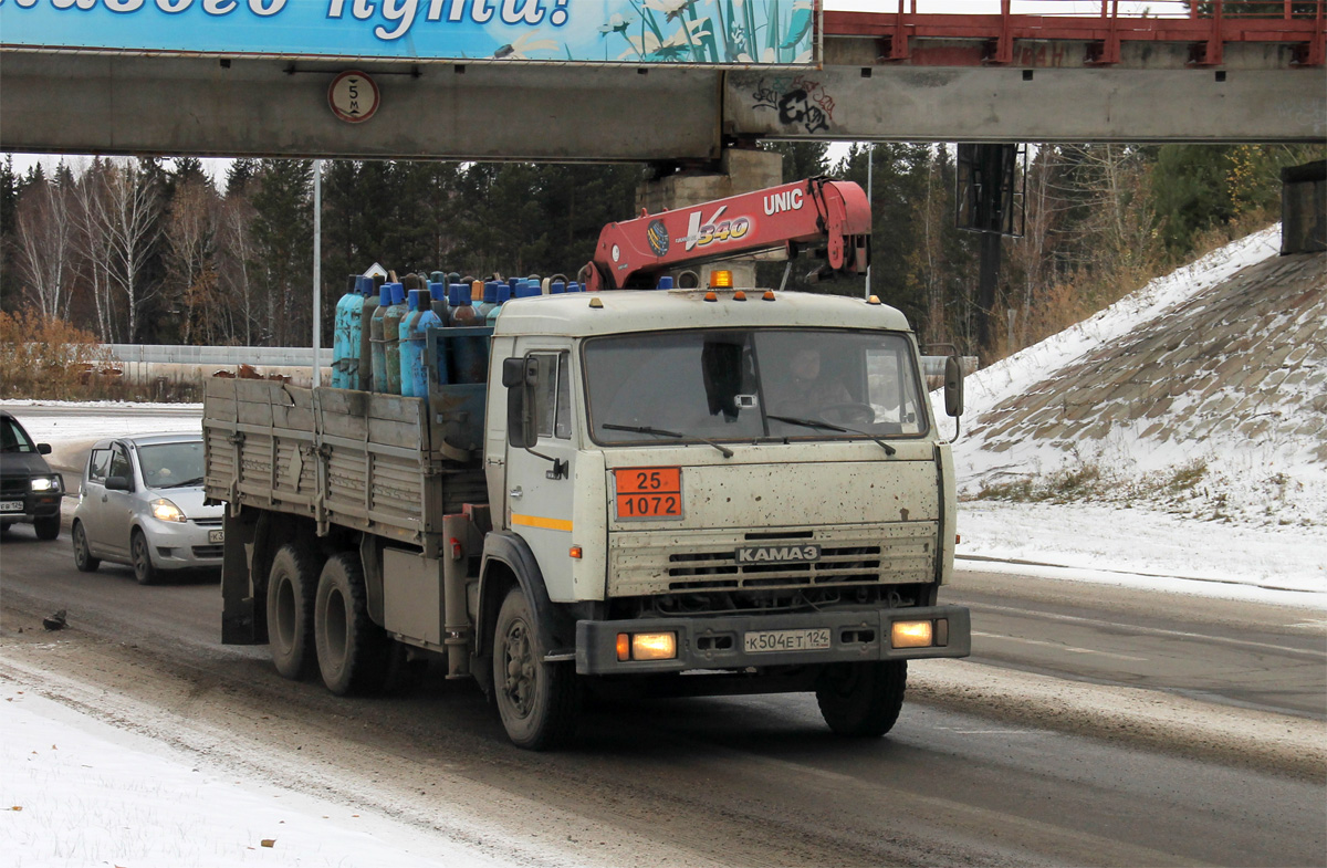 Красноярский край, № К 504 ЕТ 124 — КамАЗ-53215-02 [53215C]