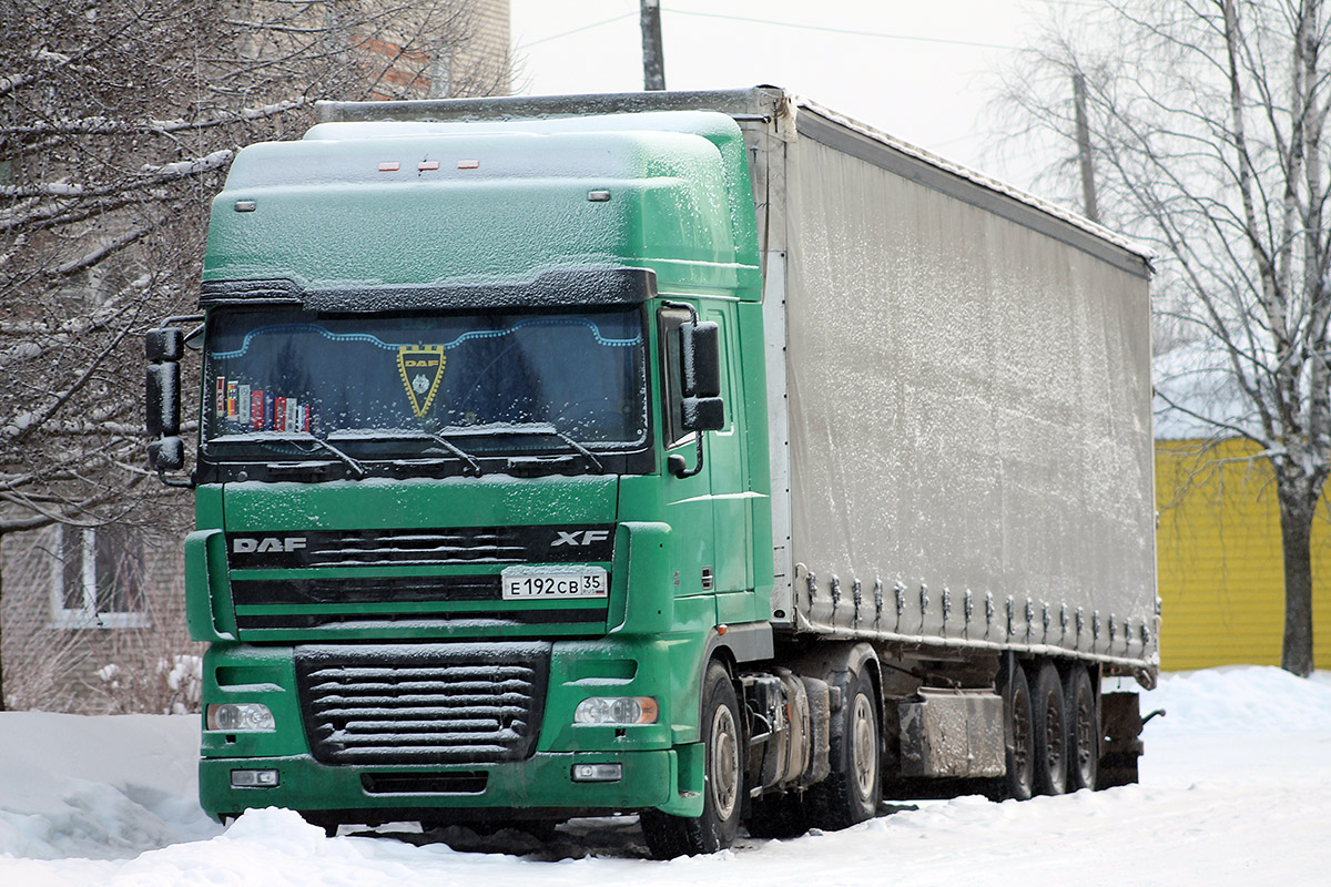 Вологодская область, № Е 192 СВ 35 — DAF XF95 FT