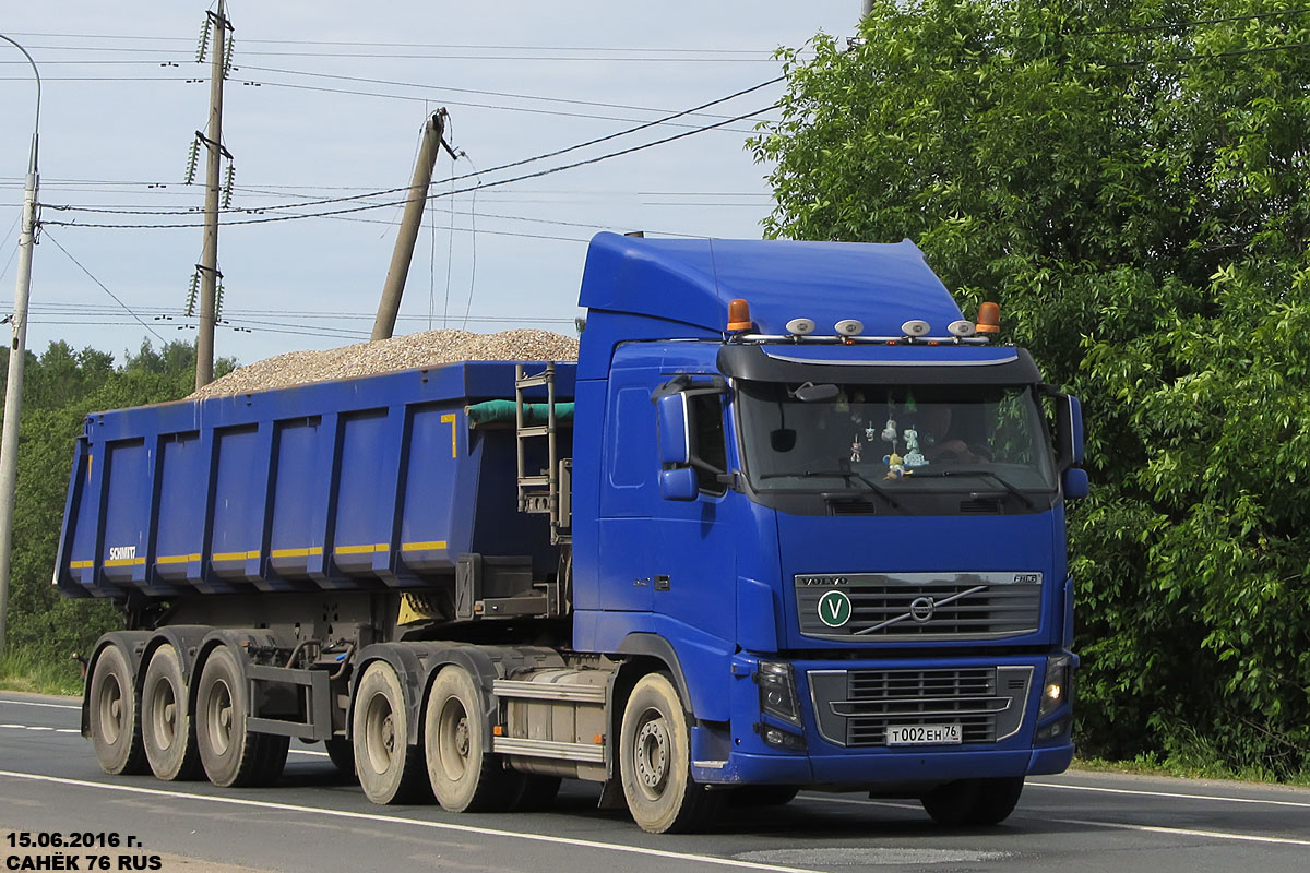 Ярославская область, № Т 002 ЕН 76 — Volvo ('2008) FH16.540