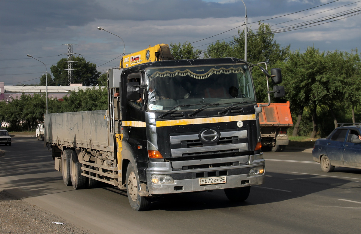 Красноярский край, № Е 672 ХР 24 — Hino Profia