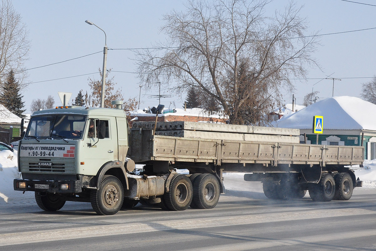 Омская область, № Р 004 МК 55 — КамАЗ-54115-15 [54115R]