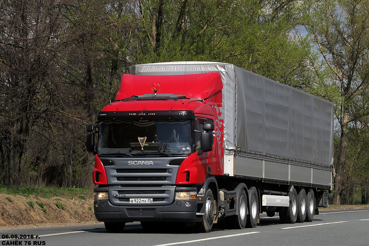 Вологодская область, № В 922 МХ 35 — Scania ('2004) P380