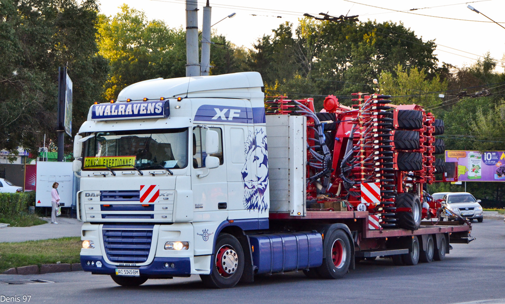 Волынская область, № АС 5345 ВМ — DAF XF105 FT