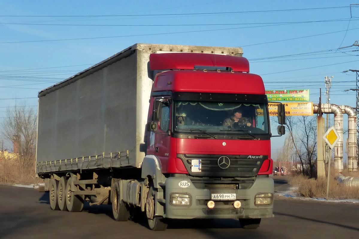 Волгоградская область, № А 698 РМ 34 — Mercedes-Benz Axor 1840