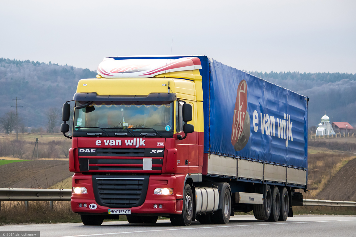 Львовская область, № ВС 0952 СТ — DAF XF105 FT