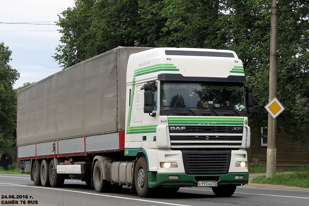 Брянская область, № К 993 НН 32 — DAF XF95 FT