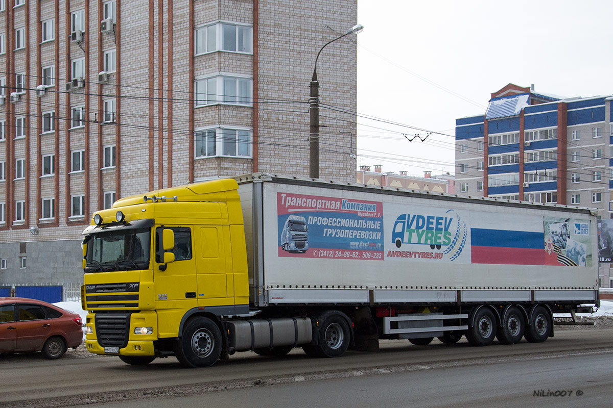 Удмуртия, № М 600 УО 18 — DAF XF105 FT