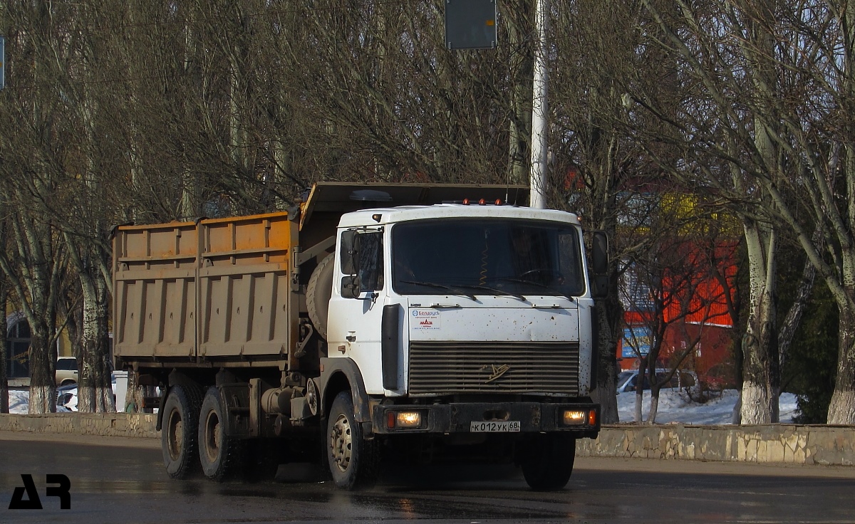 Тамбовская область, № К 012 УК 68 — МАЗ-5516 (общая модель)