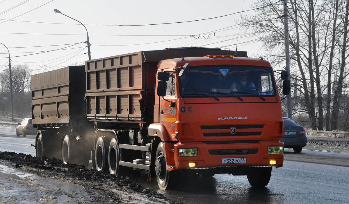 Омская область, № Т 332 РО 55 — КамАЗ-65115-42