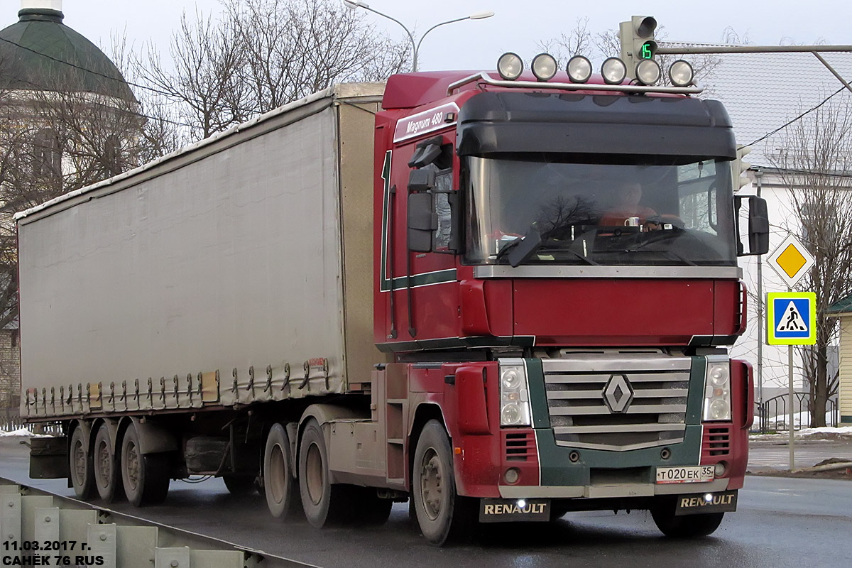 Вологодская область, № Т 020 ЕК 35 — Renault Magnum E-Tech ('2001)