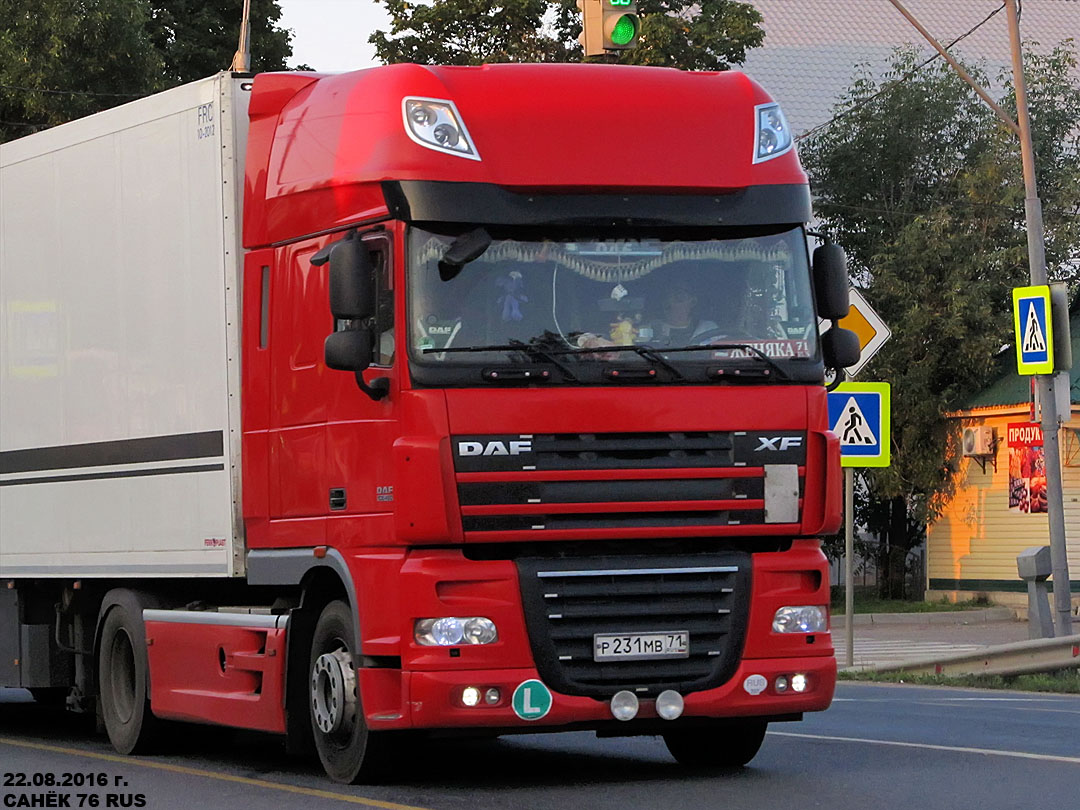 Тульская область, № Р 231 МВ 71 — DAF XF105 FT