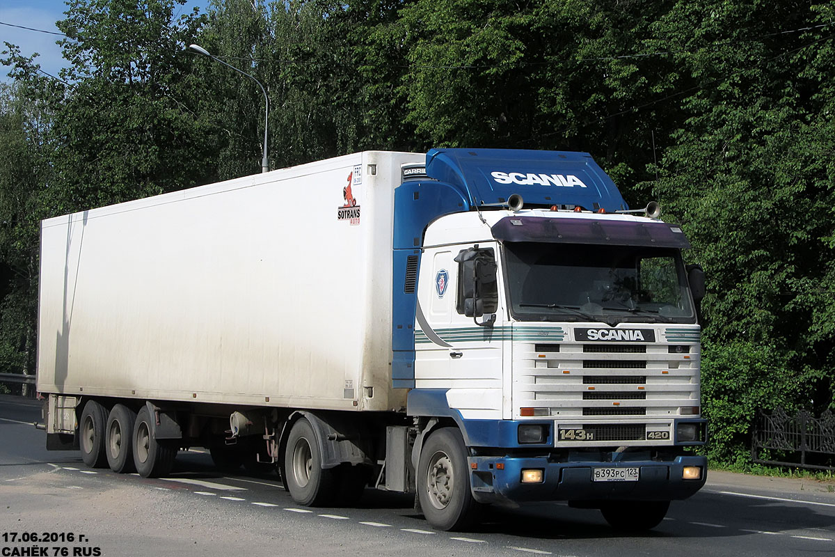 Краснодарский край, № В 393 РС 123 — Scania (III) R143H