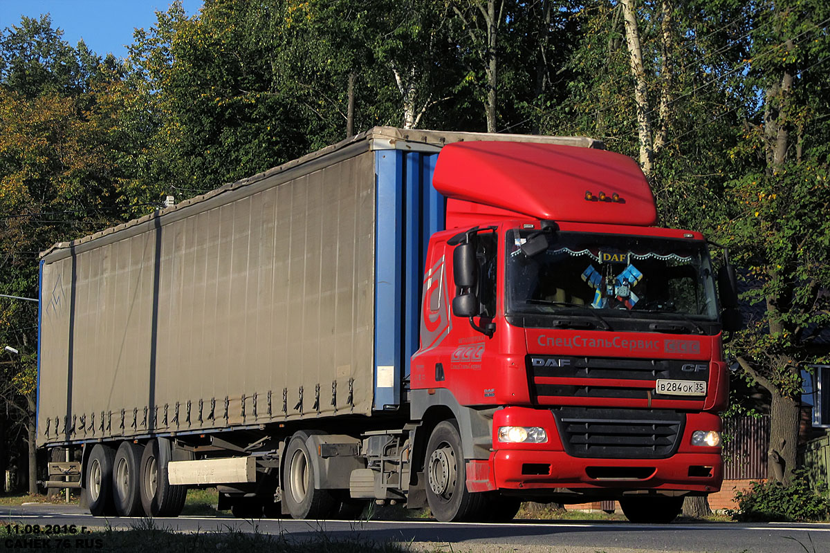 Вологодская область, № В 284 ОК 35 — DAF CF85 FT