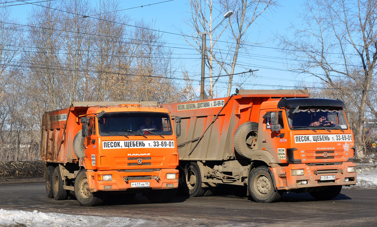 Омская область, № Р 417 НВ 55 — КамАЗ-65115-N3