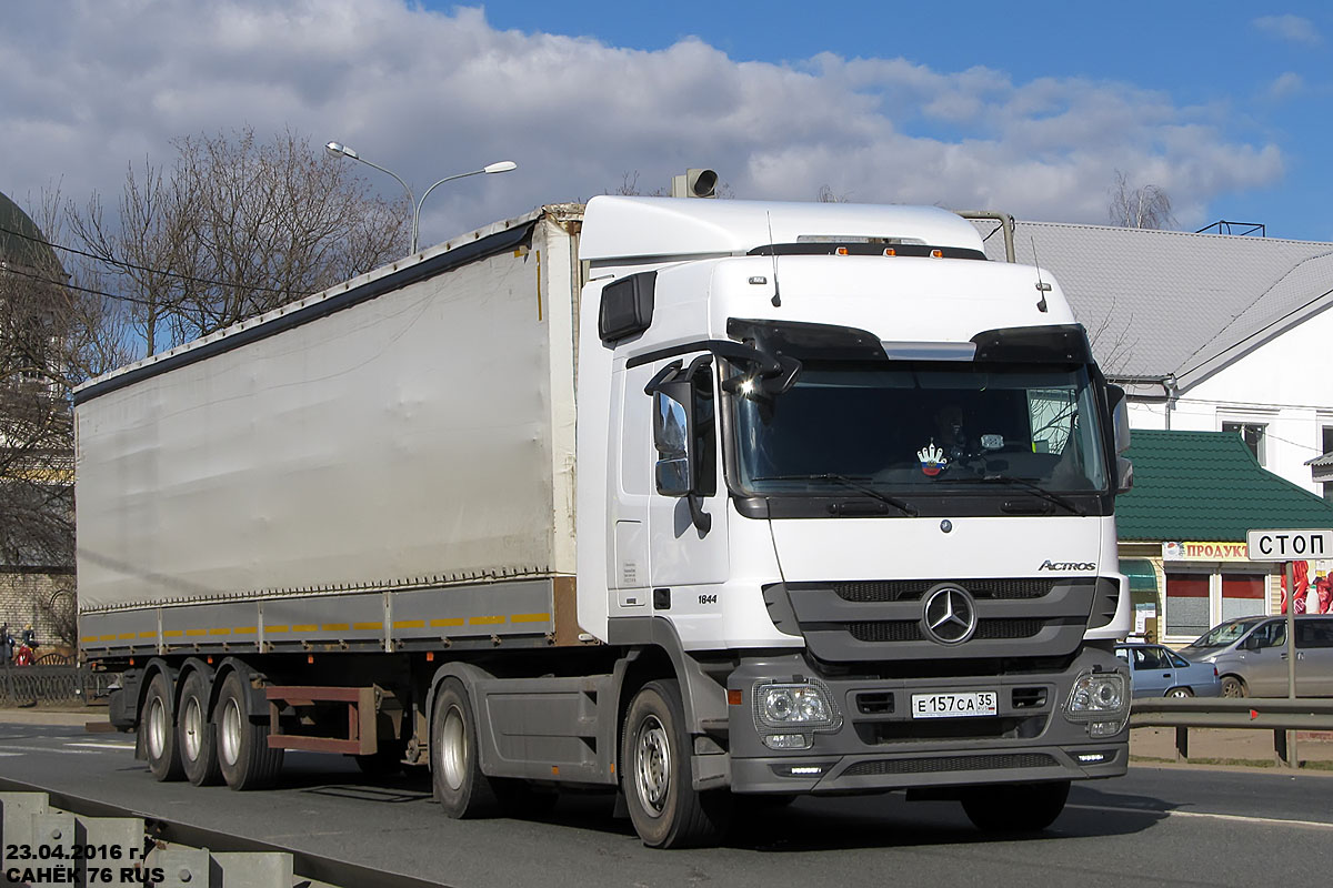 Вологодская область, № Е 157 СА 35 — Mercedes-Benz Actros '09 1844 [Z9M]