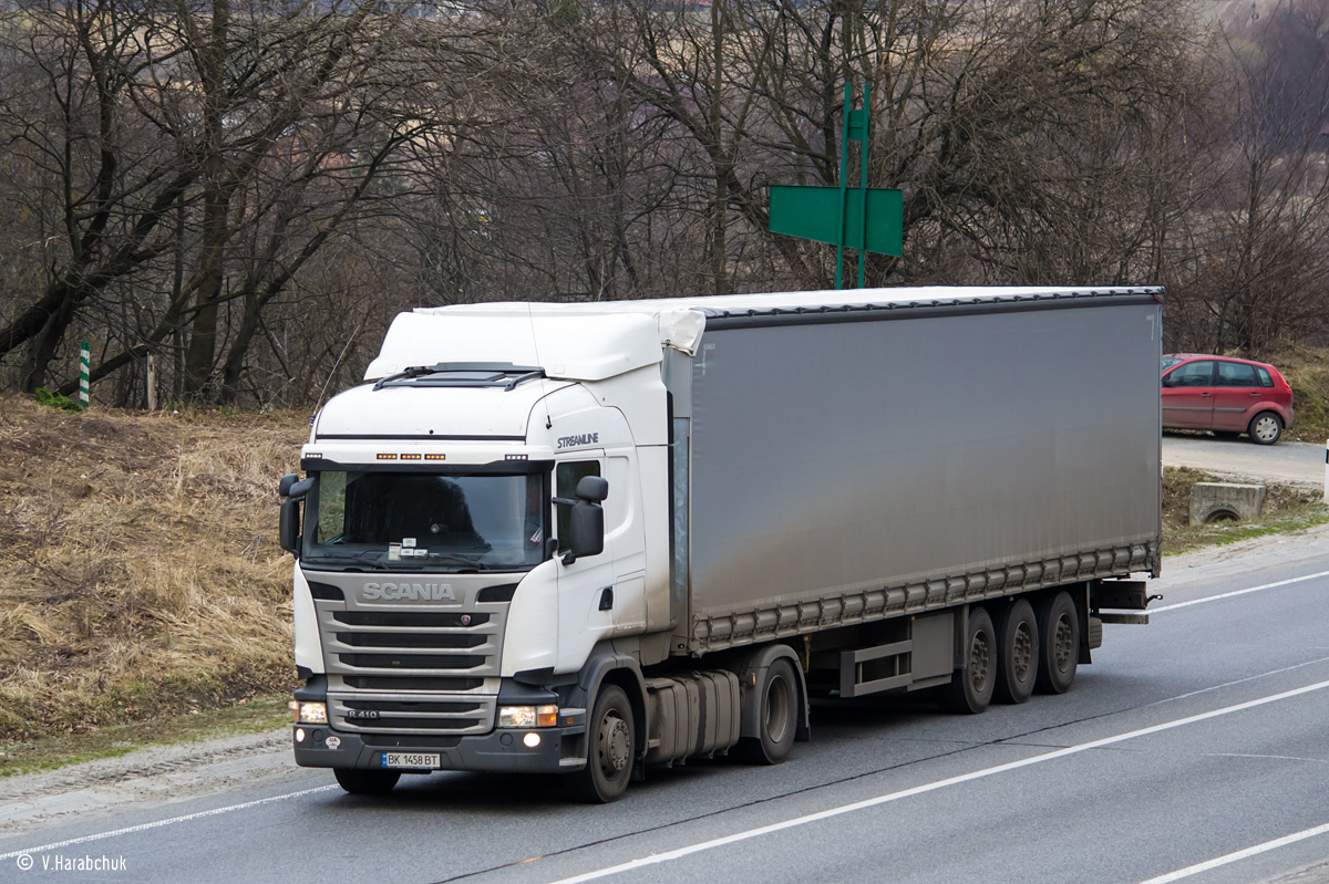 Ровненская область, № ВК 1458 ВТ — Scania ('2013) R410