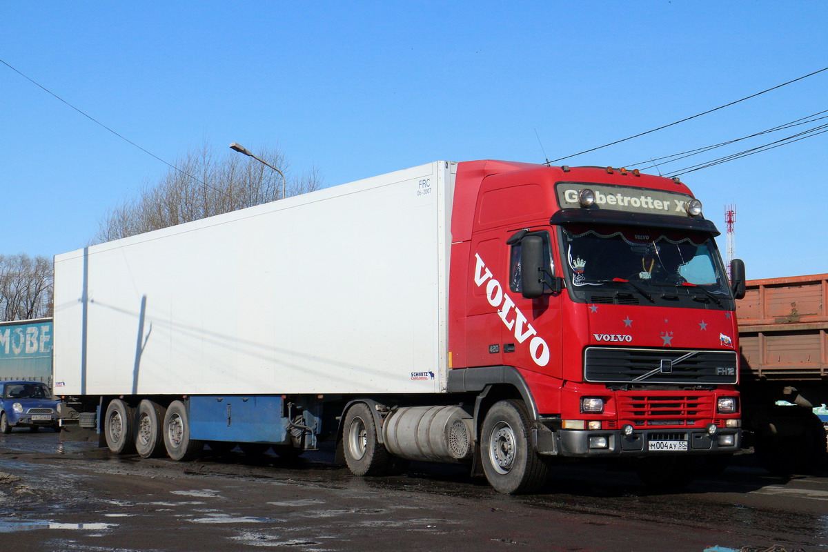 Омская область, № М 004 АУ 55 — Volvo ('1993) FH12.420