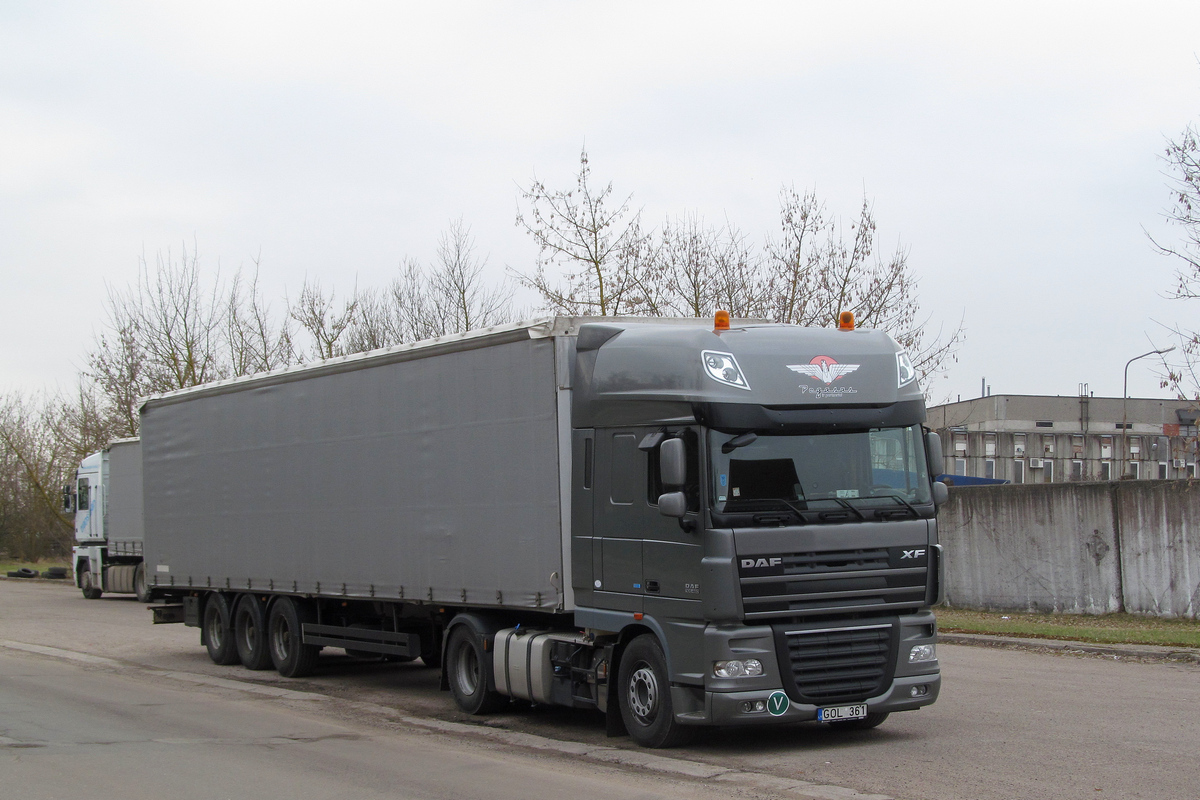 Литва, № GOL 361 — DAF XF105 FT