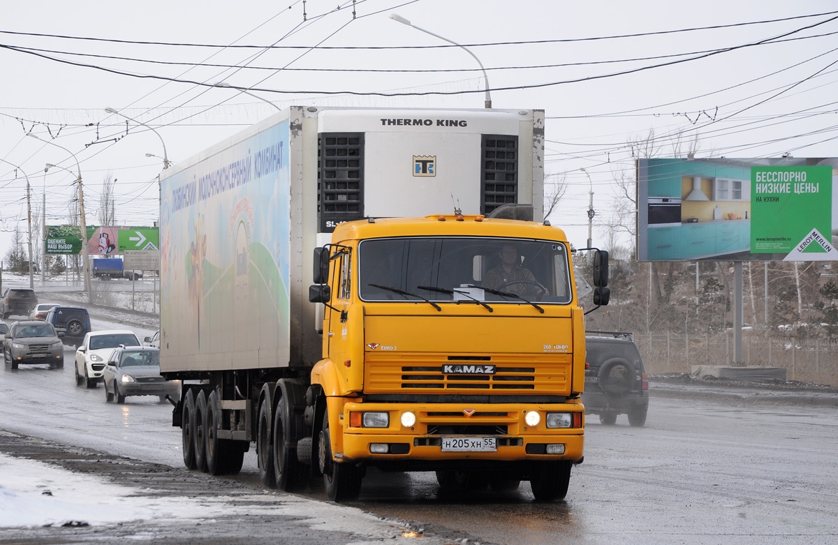 Омская область, № Н 205 ХН 55 — КамАЗ-65116 [651160]