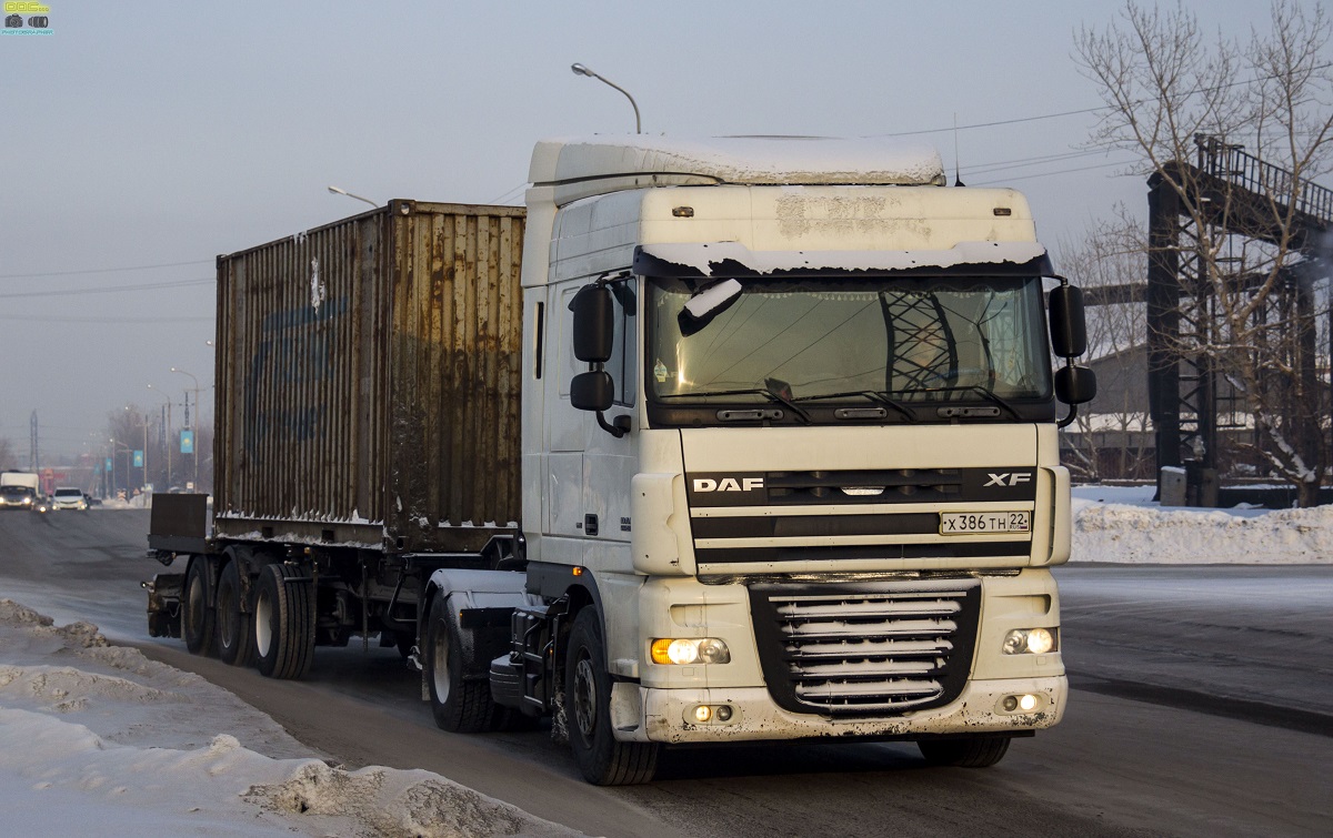 Алтайский край, № Х 386 ТН 22 — DAF XF105 FT