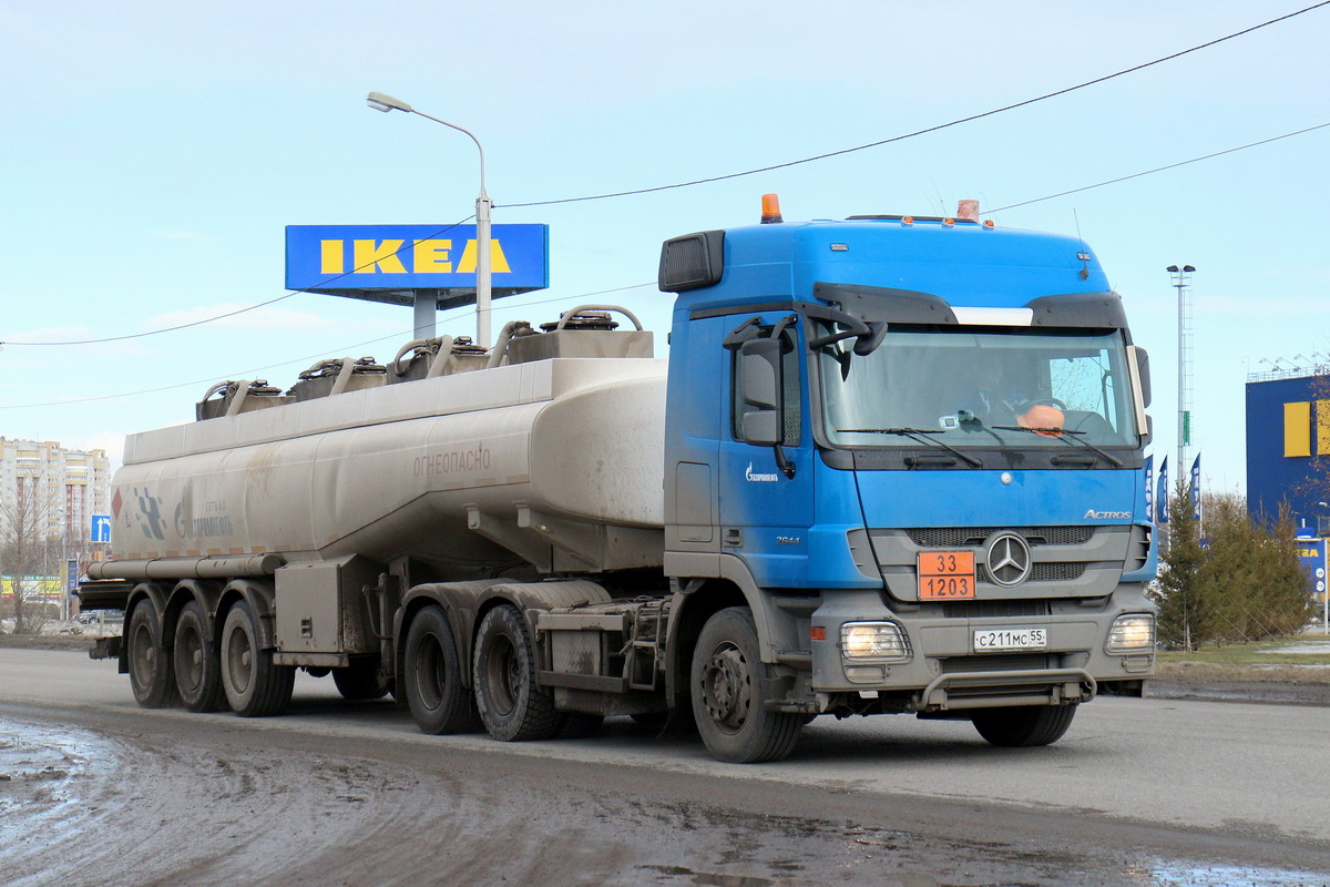 Омская область, № С 211 МС 55 — Mercedes-Benz Actros ('2009) 2644