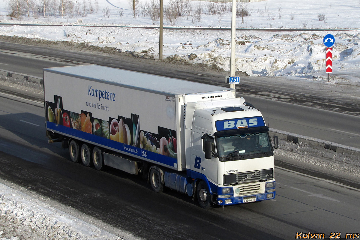 Алтайский край, № А 834 ХР 22 — Volvo ('1993) FH12.420