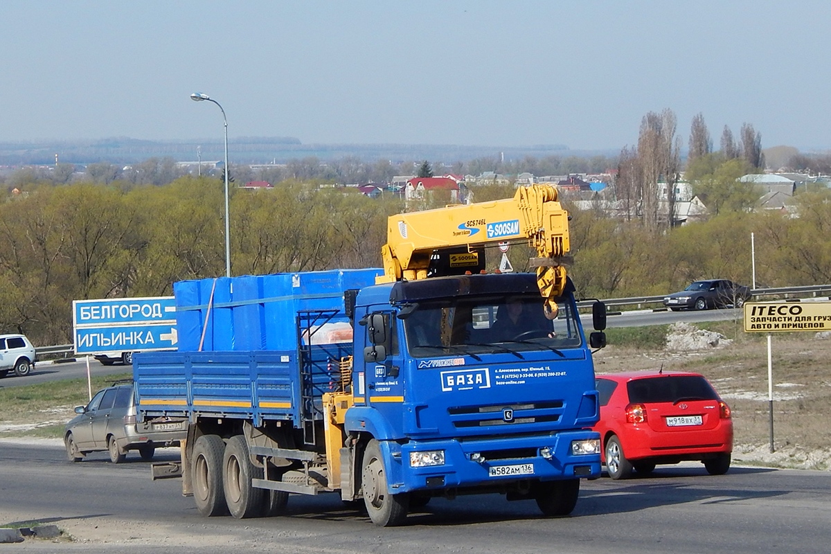 Белгородская область, № Н 582 АМ 136 — КамАЗ-65117-L4