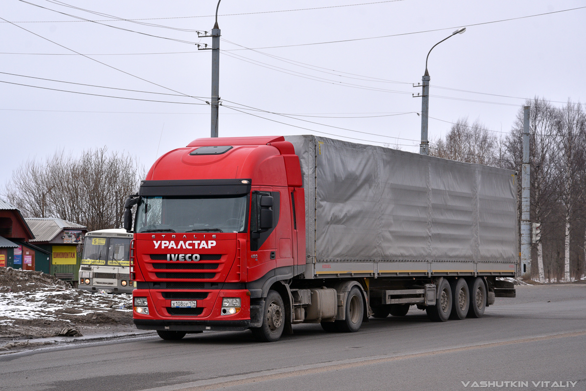 Челябинская область, № Х 108 ОУ 174 — IVECO Stralis ('2007) 450