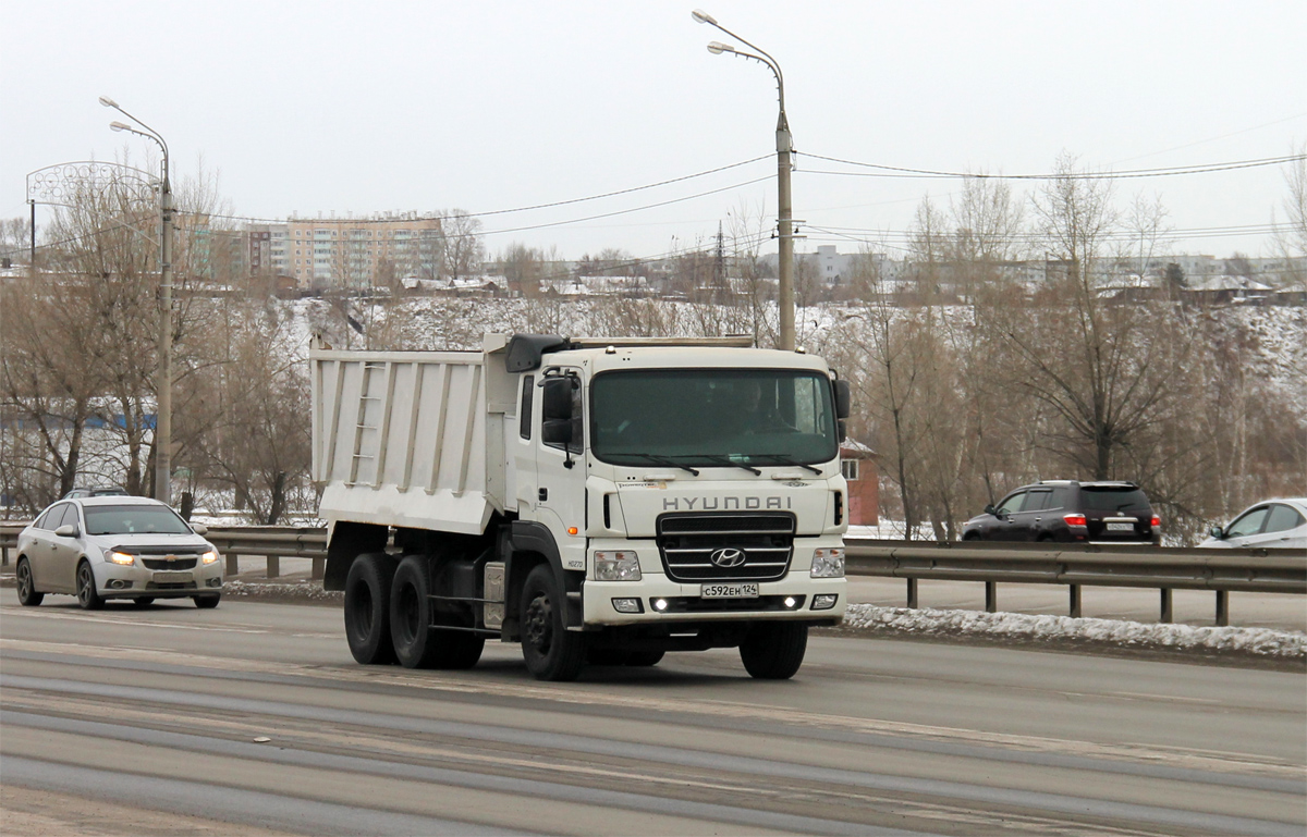 Красноярский край, № С 592 ЕН 124 — Hyundai Power Truck HD270