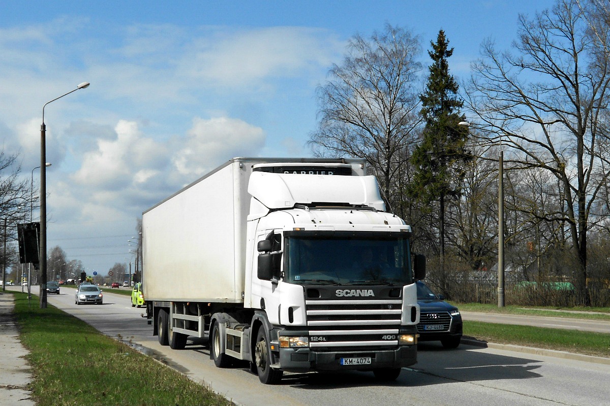 Латвия, № KM-4074 — Scania ('1996) R124L