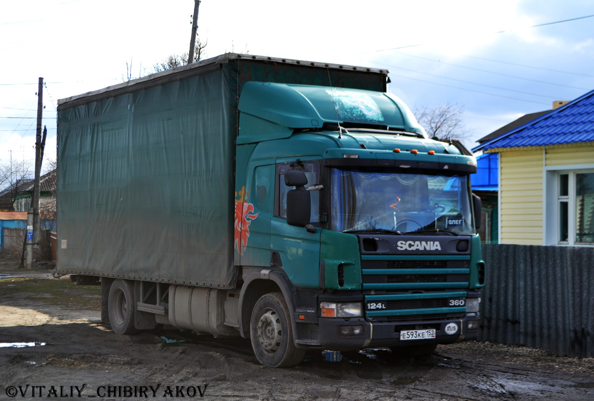 Нижегородская область, № Е 593 КЕ 152 — Scania ('1996) P124L