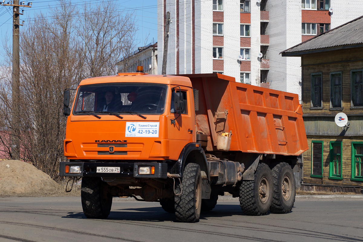 Архангельская область, № К 555 ОВ 29 — КамАЗ-43118-13 [43118N]