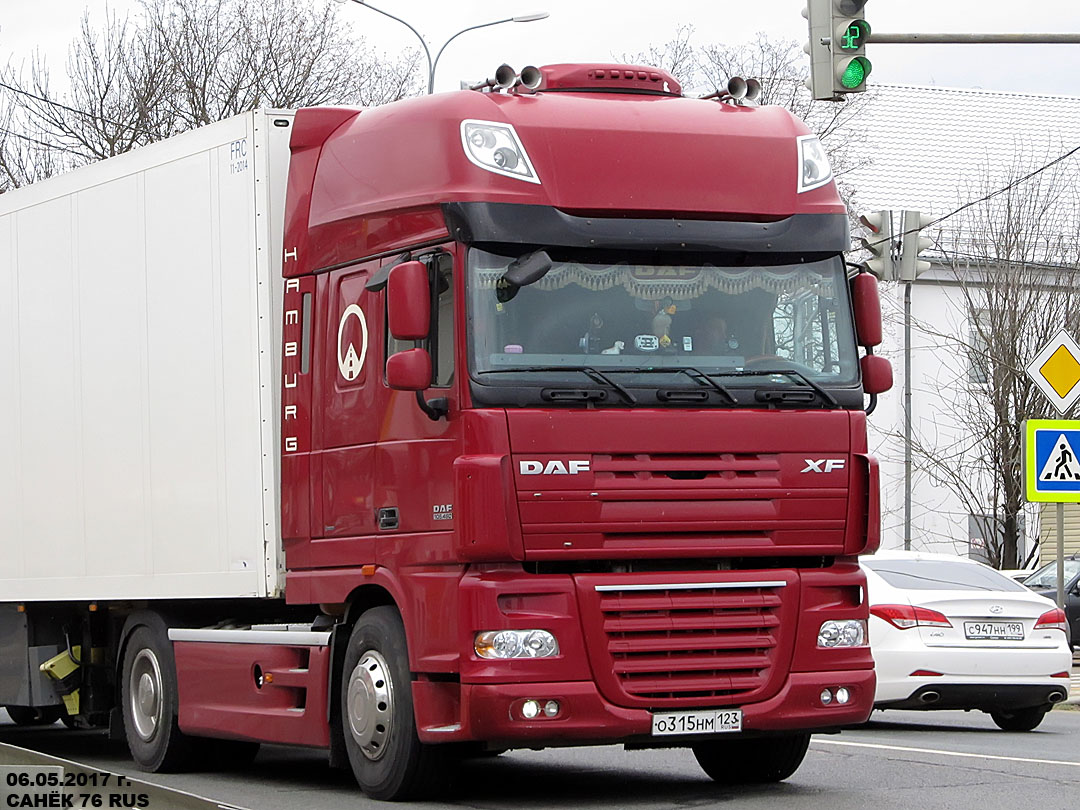 Краснодарский край, № О 315 НМ 123 — DAF XF105 FT