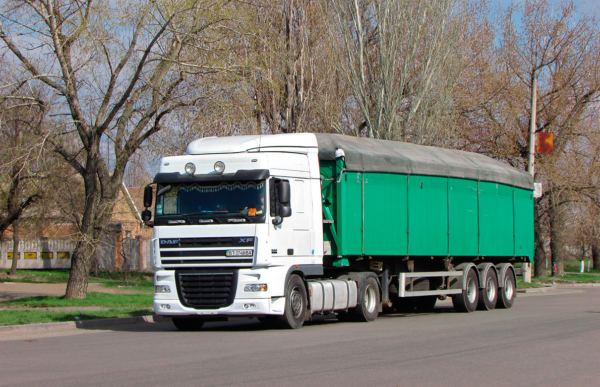 Херсонская область, № ВТ 3748 ВА — DAF XF105 FT