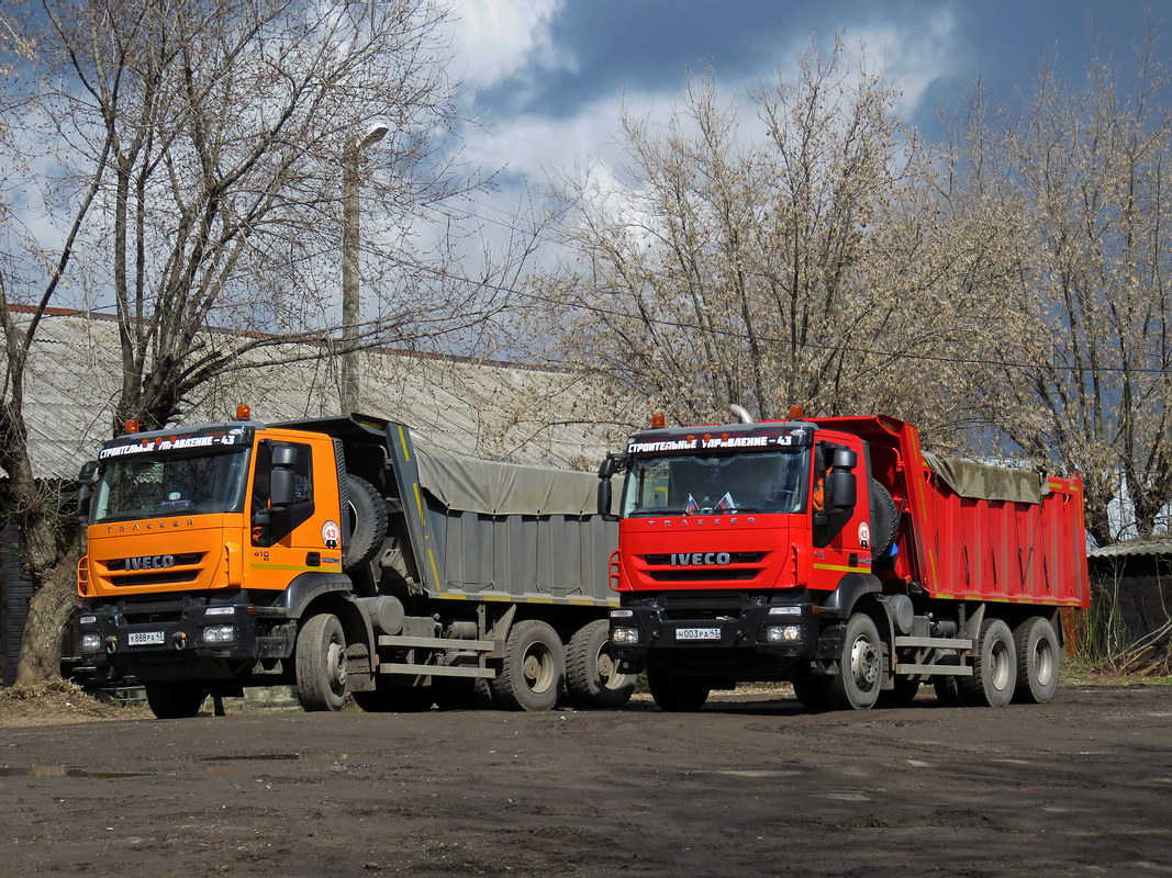 Кировская область, № К 888 РА 43 — IVECO-AMT Trakker ('2007); Кировская область, № Н 003 РА 43 — IVECO-AMT Trakker ('2007)