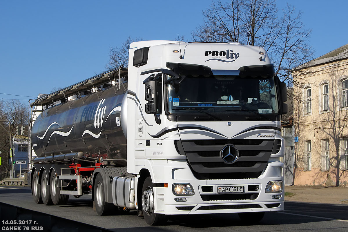 Минская область, № 1-53 — Mercedes-Benz Actros ('2009) 1844