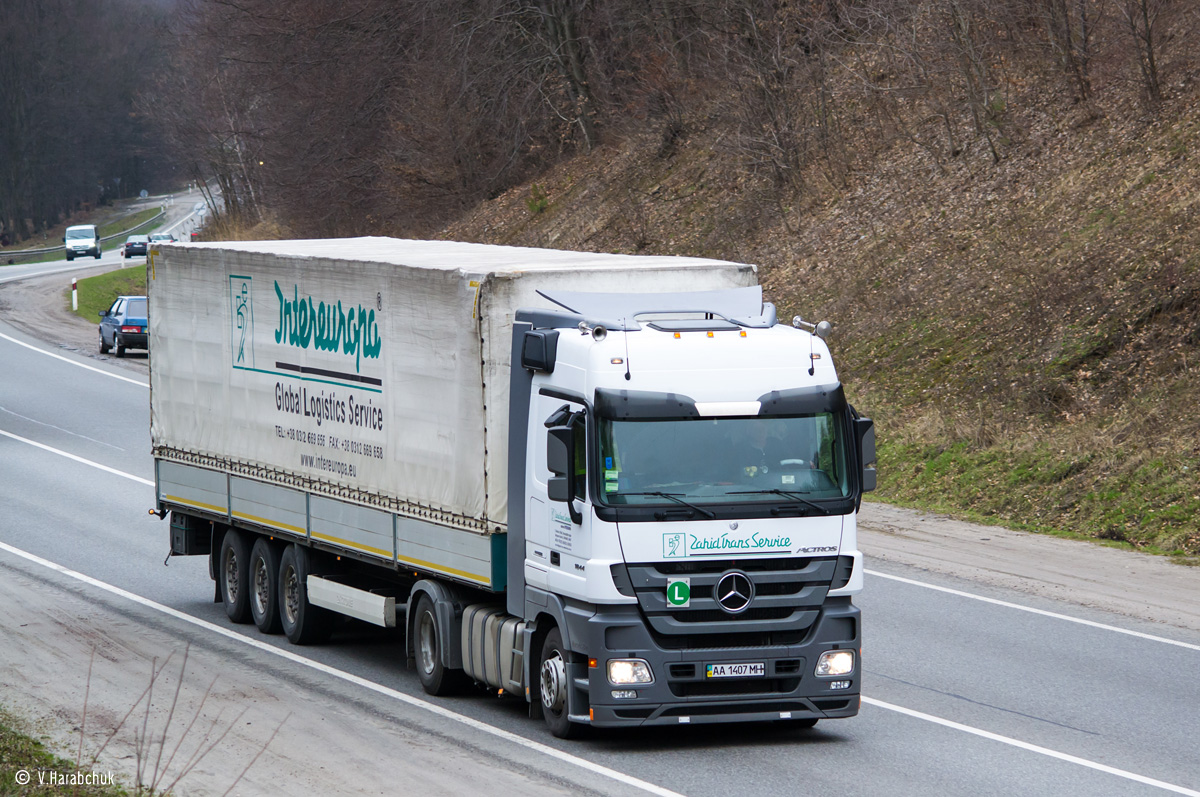 Закарпатская область, № АА 1407 МН — Mercedes-Benz Actros ('2009) 1844