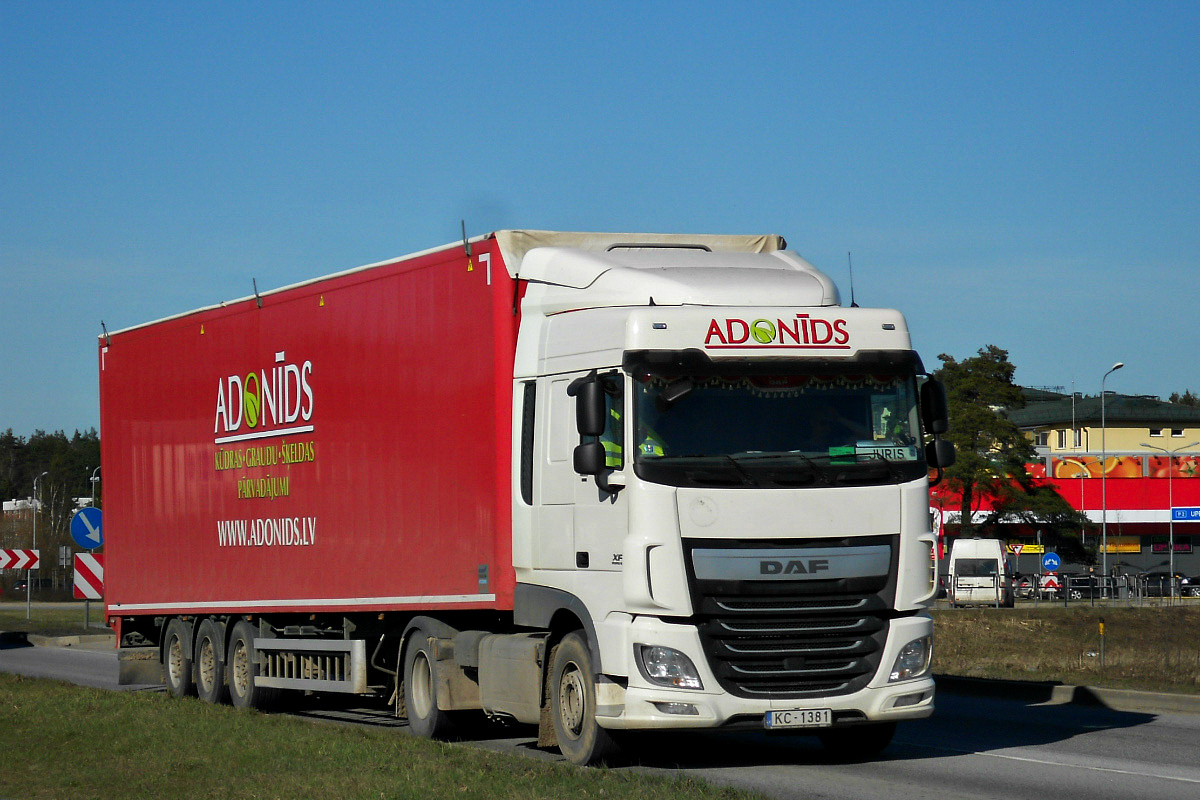 Латвия, № KC-1381 — DAF XF Euro6 FT