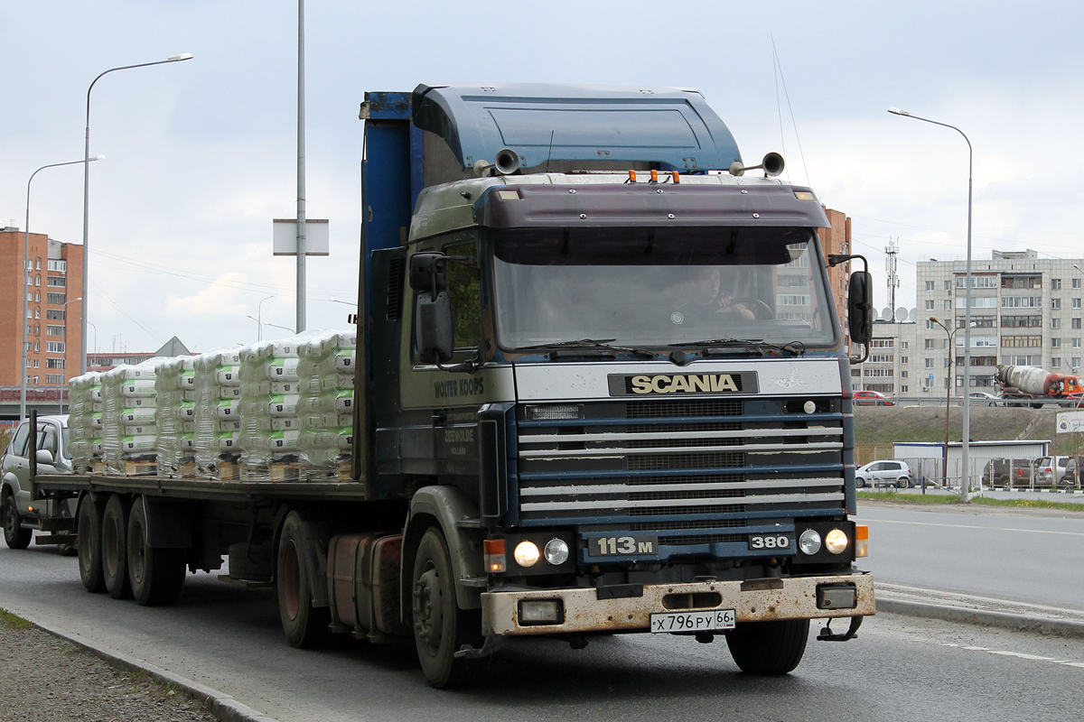 Свердловская область, № Х 796 РУ 66 — Scania (II) R113M