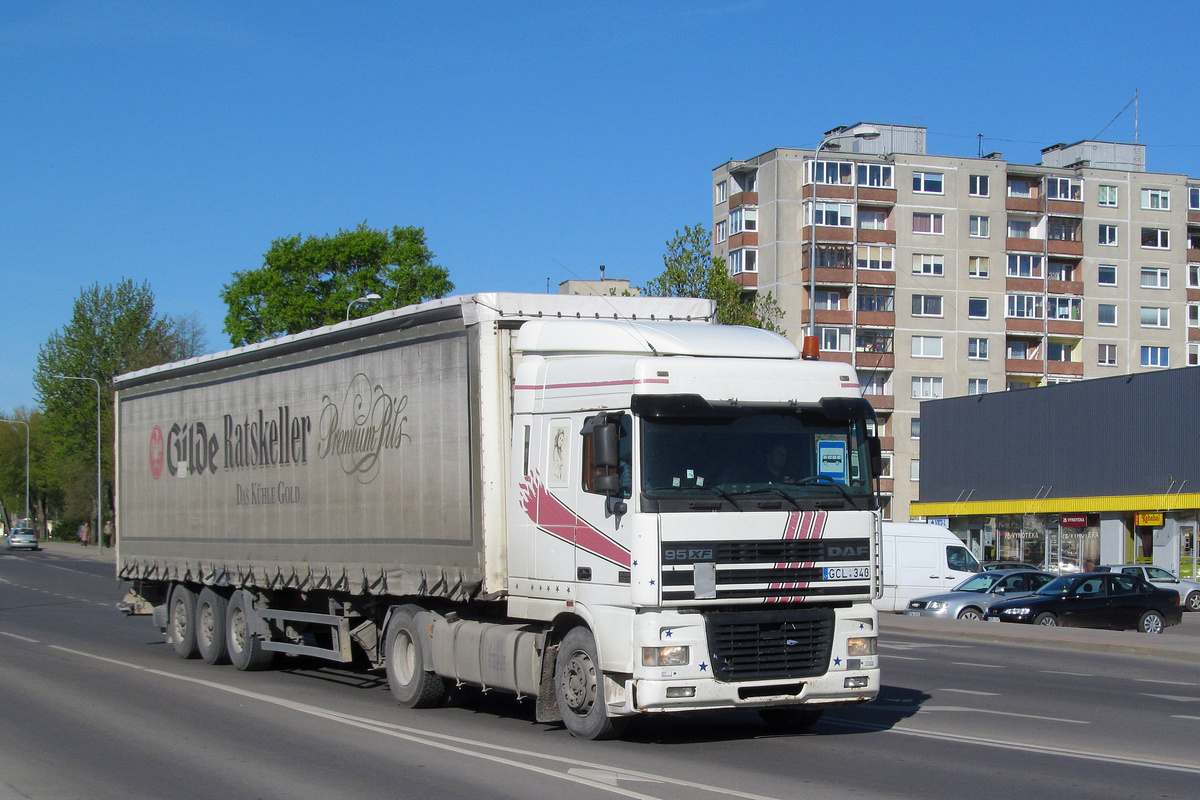 Литва, № GCL 340 — DAF 95XF FT