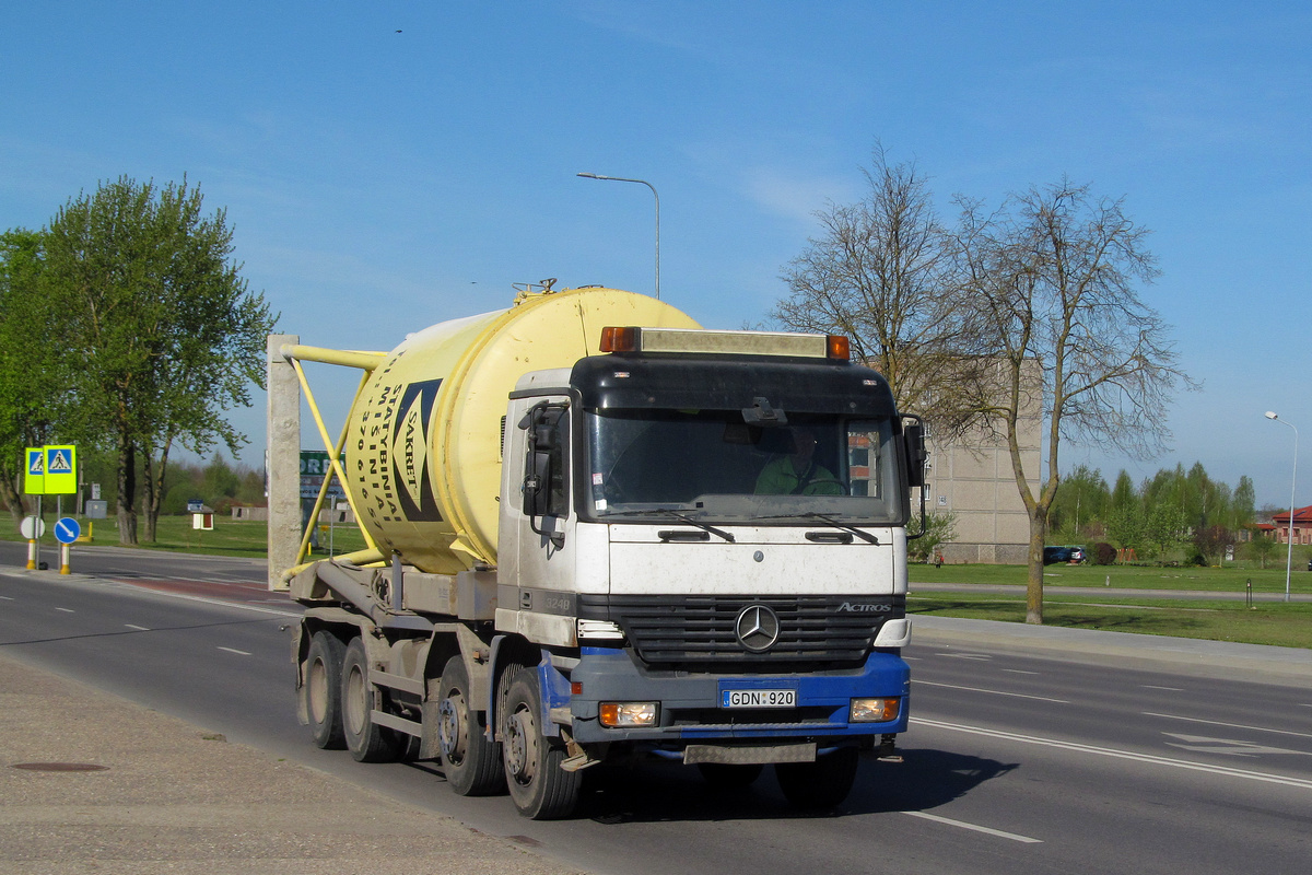 Литва, № GDN 920 — Mercedes-Benz Actros ('1997)