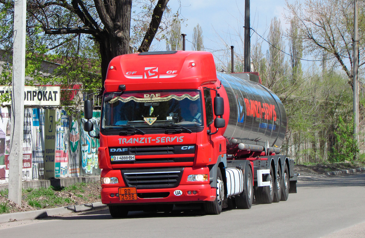 Полтавская область, № ВІ 4888 ВН — DAF CF85 FT