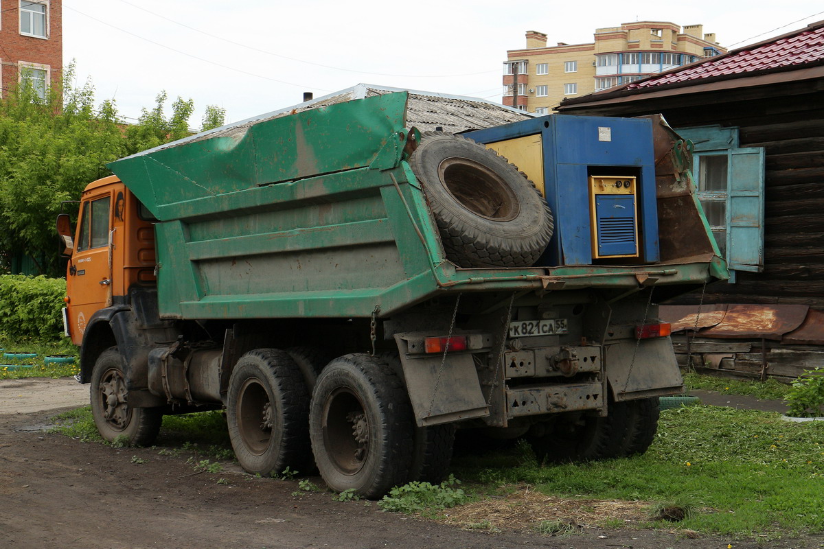 Омская область, № К 821 СА 55 — КамАЗ-55111 [551110]