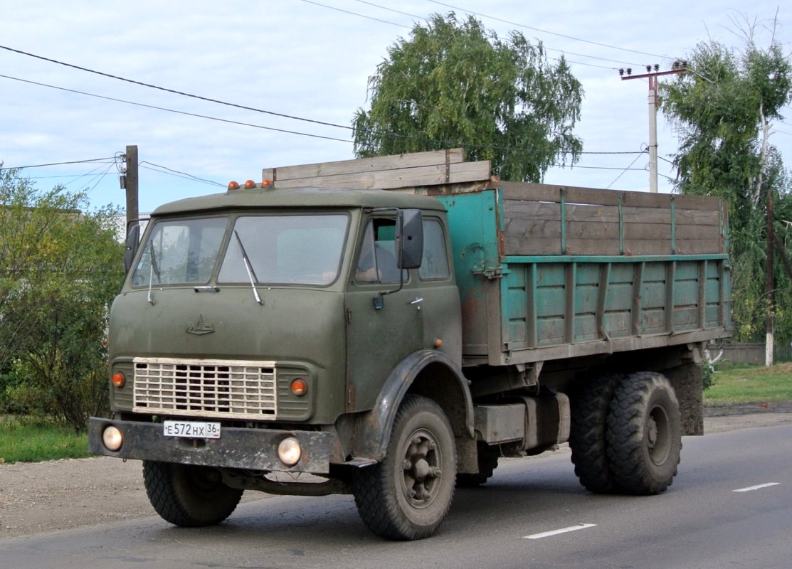 Воронежская область, № Е 572 НХ 36 — МАЗ (общая модель)