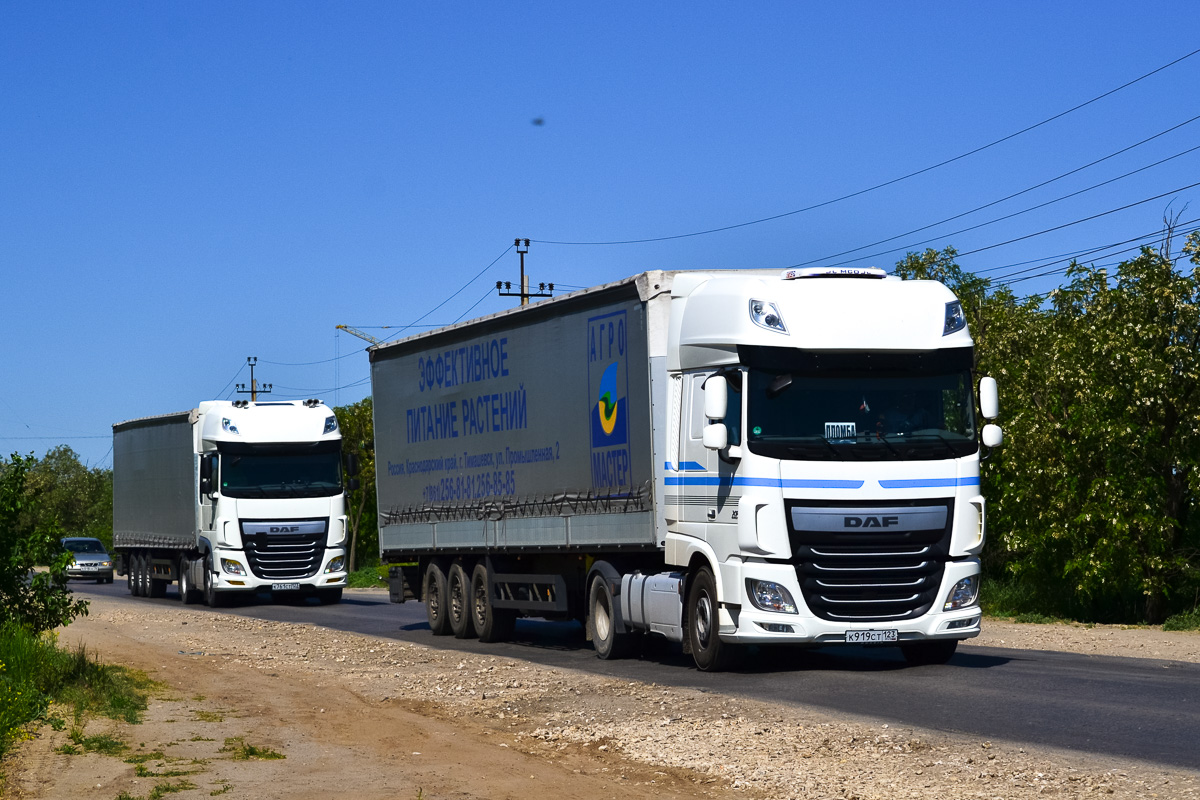 Краснодарский край, № К 919 СТ 123 — DAF XF Euro6 FT