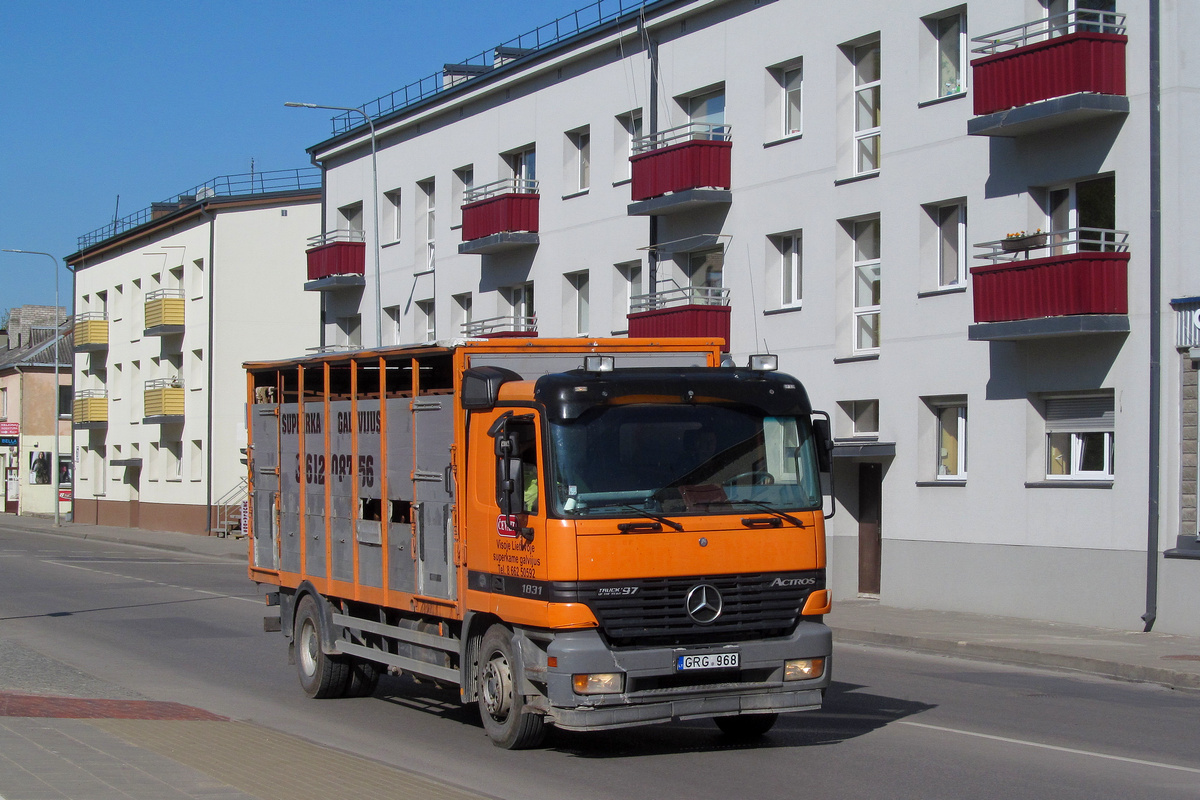 Литва, № GRG 968 — Mercedes-Benz Actros ('1997) 1831